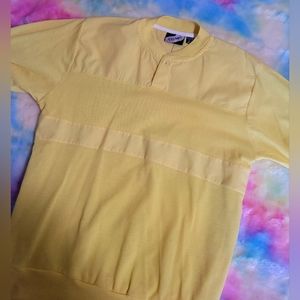 Vintage late 80s / early 90s Yellow Button Top